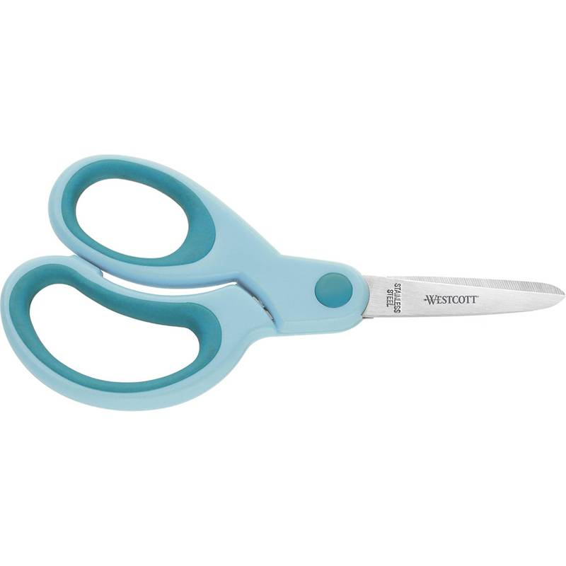 Kinderschere E-21585 00 violett spitze Spitze 13cm türkis