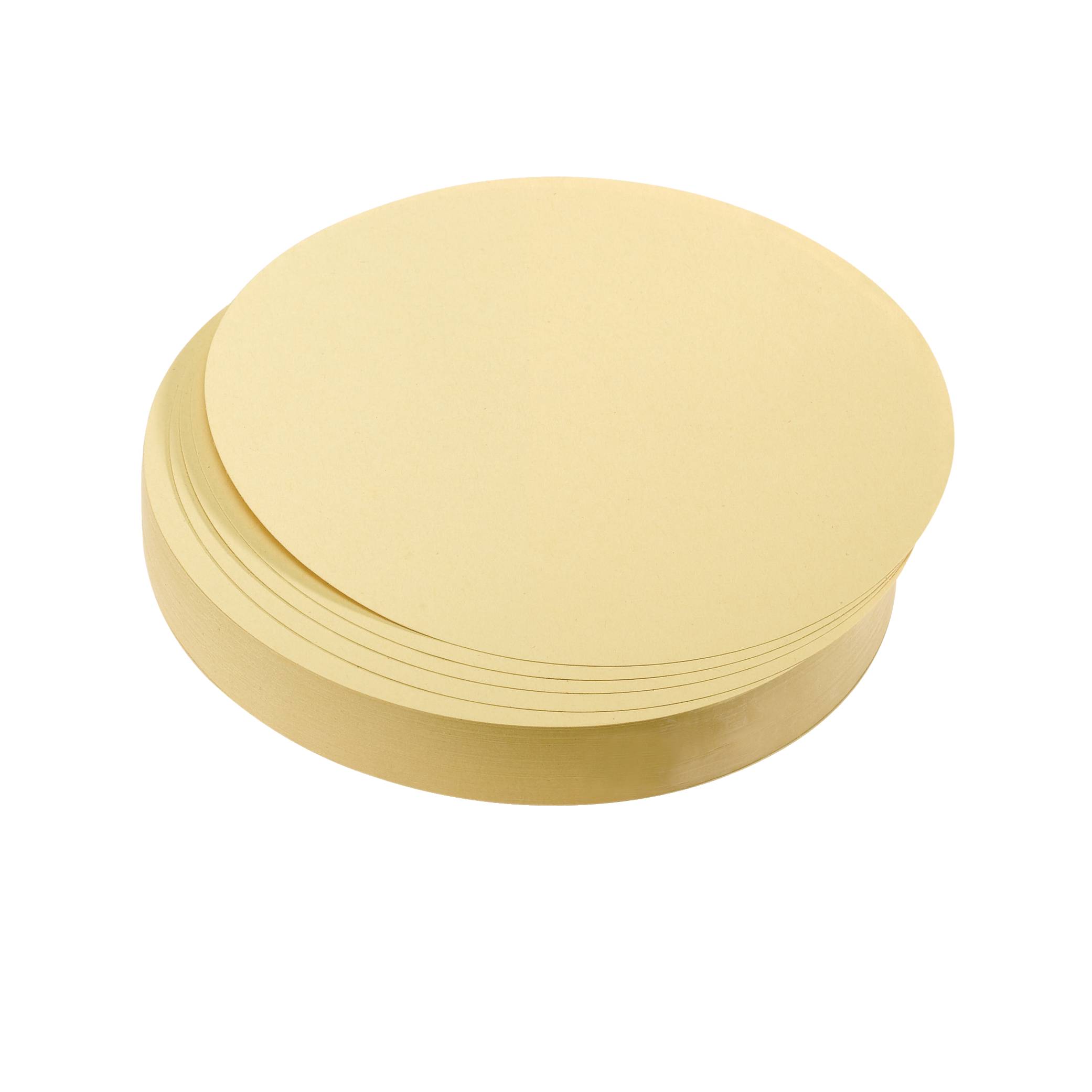 FRANKEN - Moderationskarte - Kreis - Durchmesser: 14 cm - Gelb (Packung mit 500)