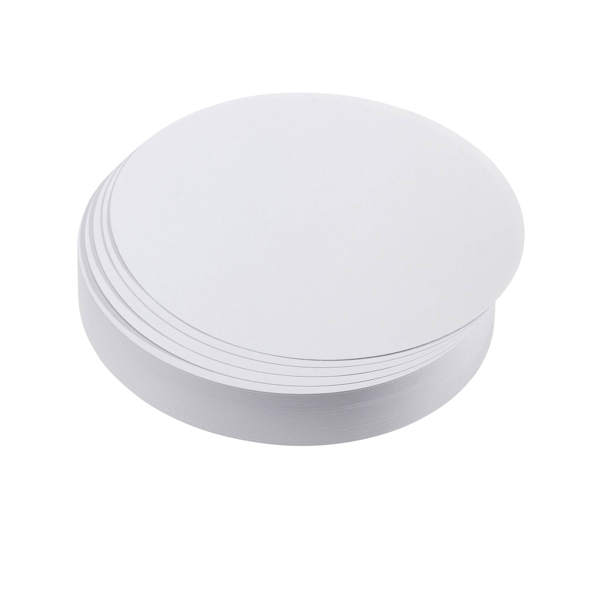 Moderationskarte, Kreis groß, 195 mm, weiß, 500