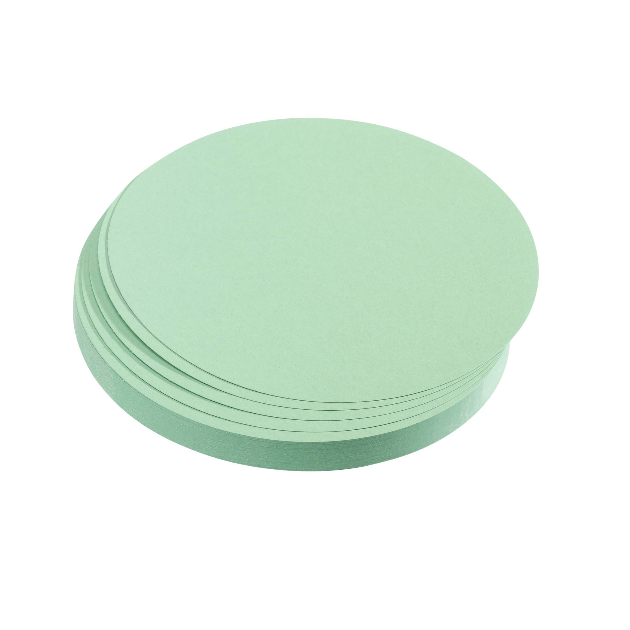 Franken GmbH FRANKEN - Moderationskarte - Kreis - Durchmesser: 9,5 cm - Hellgrün (Packung mit 500)