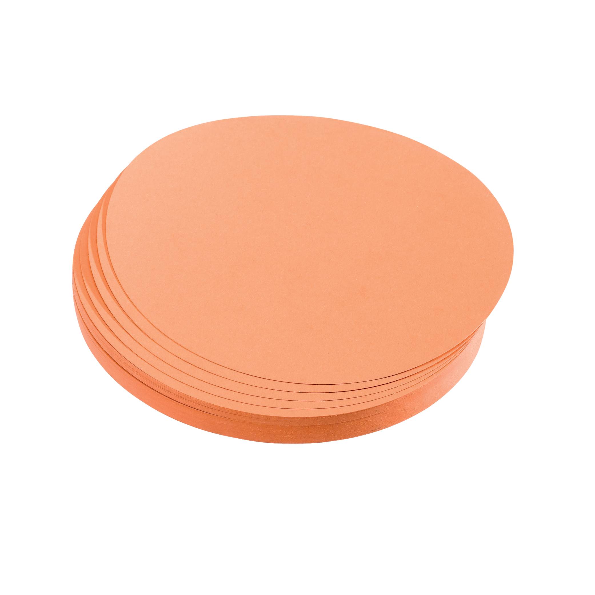 FRANKEN - Moderationskarte - Kreis - Durchmesser: 14 cm - orange (Packung mit 500)
