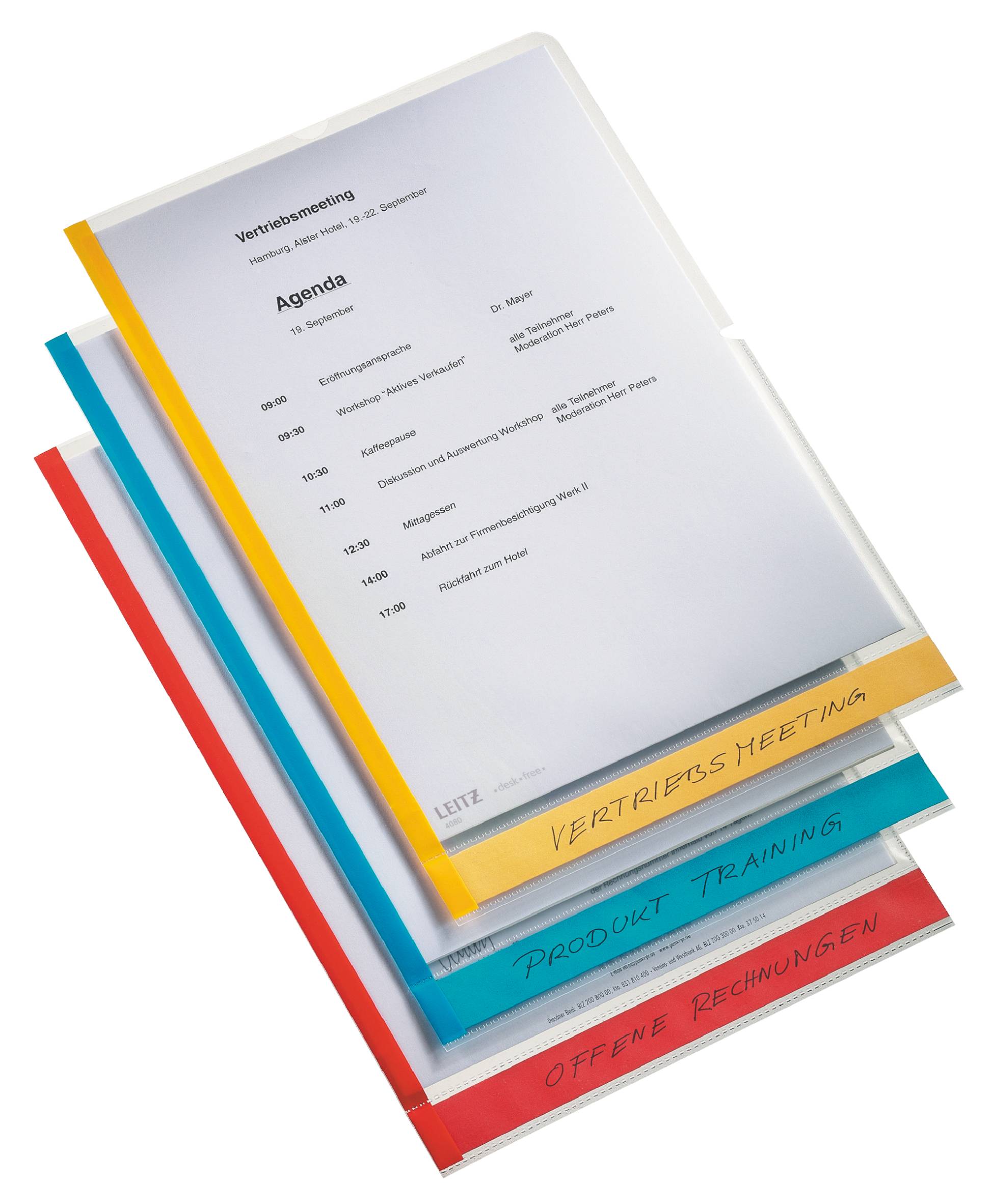 Leitz Sichthülle DeskFree 40803000 DIN A4 glasklar 6 St./Pack.
