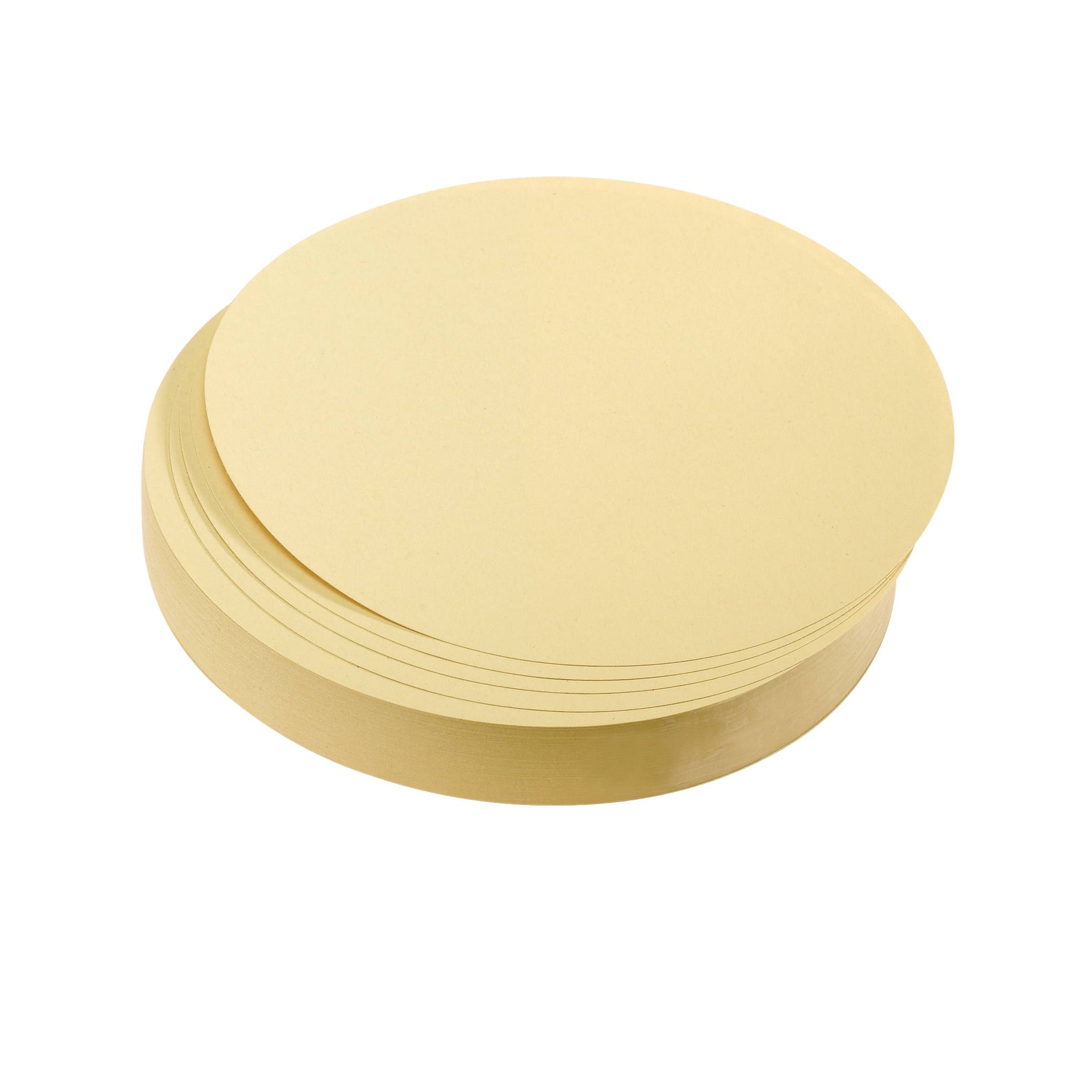 FRANKEN - Moderationskarte - Kreis - Durchmesser: 9,5 cm - Gelb (Packung mit 500)