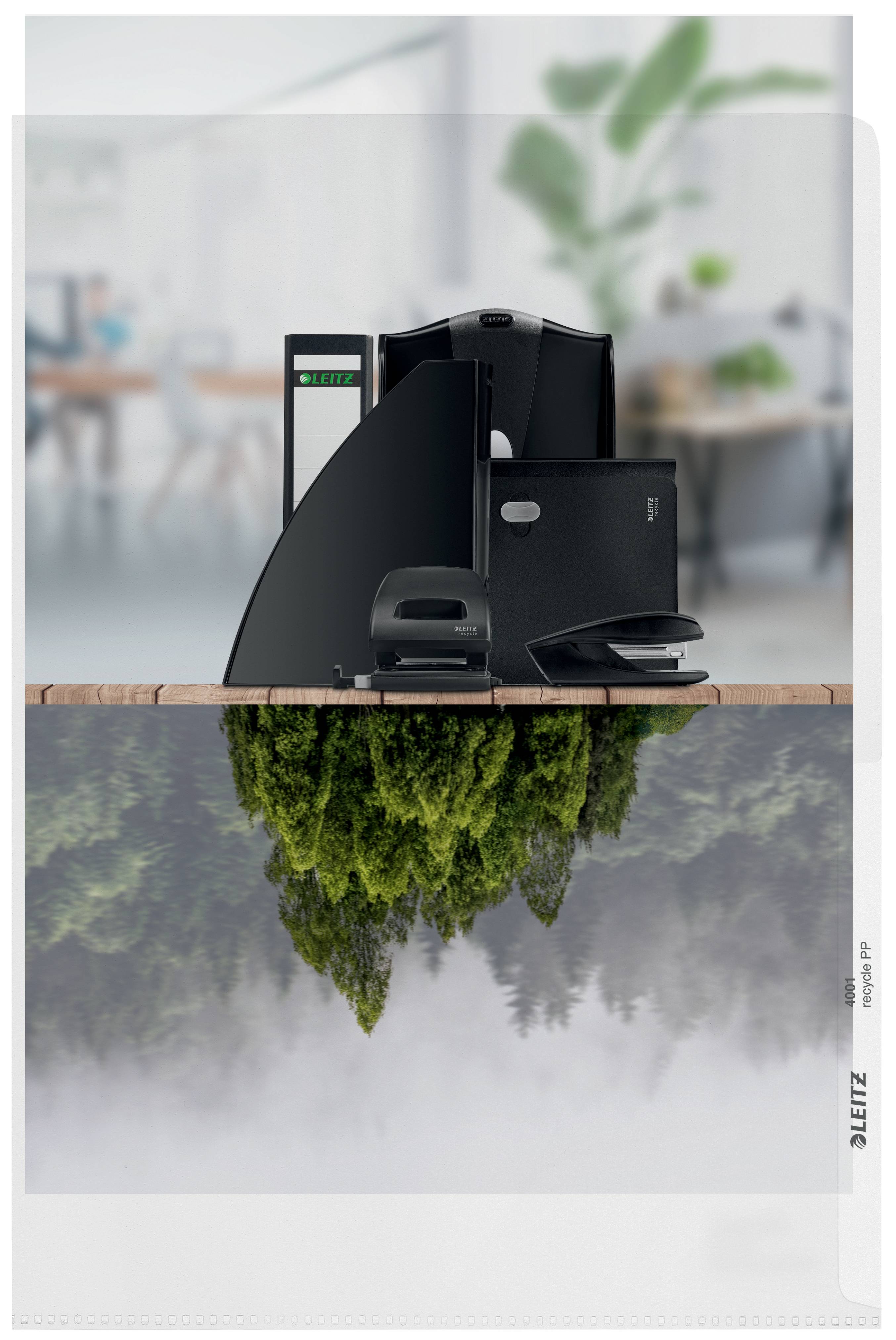 LEITZ Sichthüllen Recycle 40013 , oben und rechts offen, 25 Stück