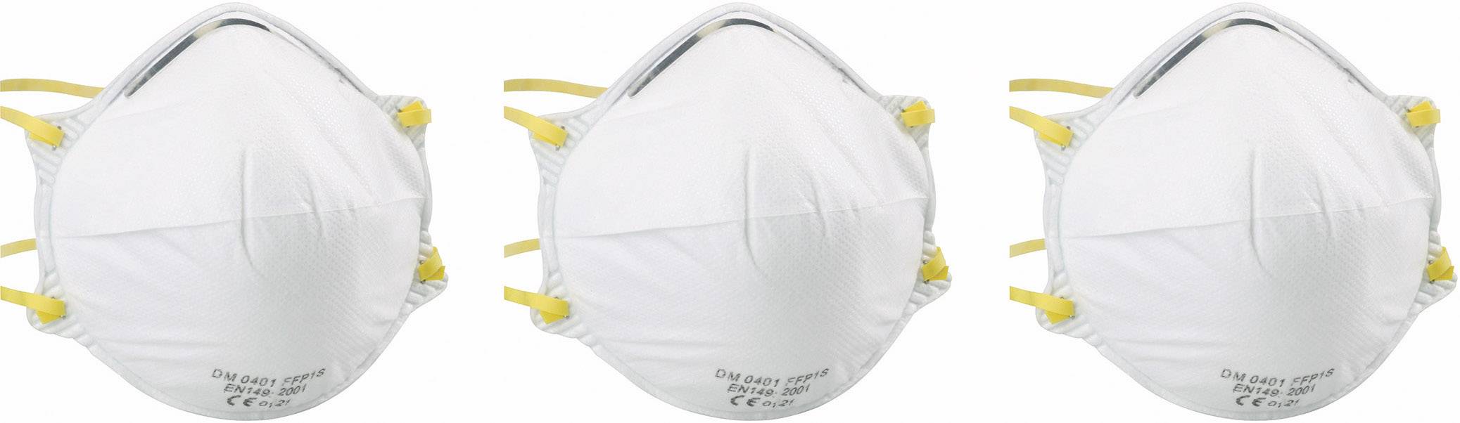 Ekastu CON411111 Feinstaubmaske ohne Ventil FFP1 3 St. EN 149:2009 DIN 149:2009