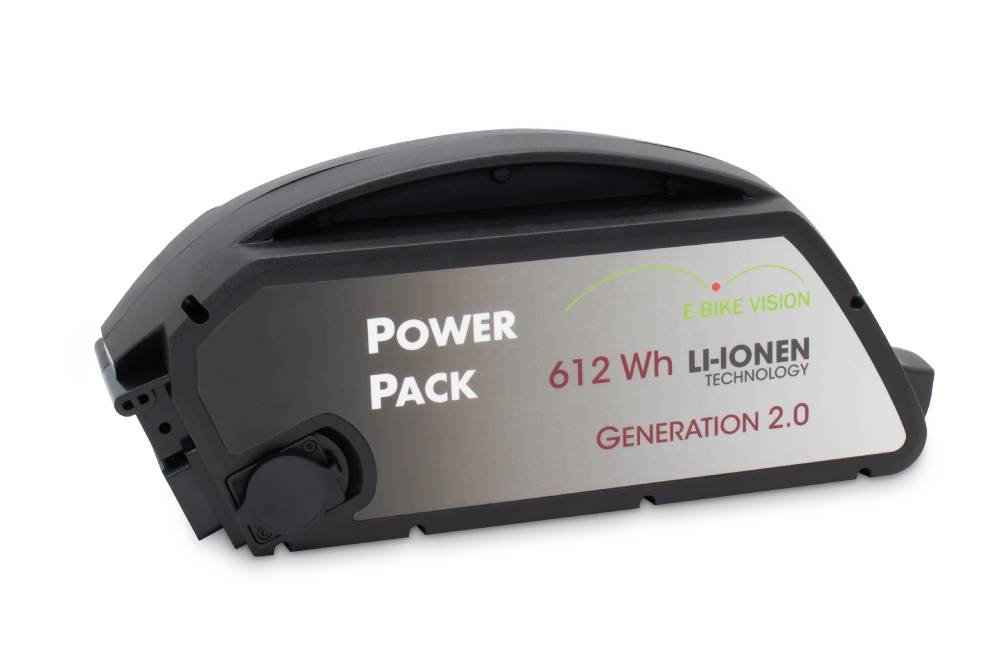 E-Bike Vision PowerPack Akku für Bosch Classic 36V / 17Ah / 612WH Unterrohrakku Batterie