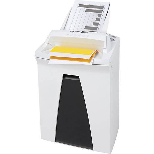 HSM SECURIO AF150 Autofeed Aktenvernichter 10 Blatt Partikelschnitt 4.5 x 30mm P-4 34l Vernichtet auch CDs, DVDs, Heftklammern