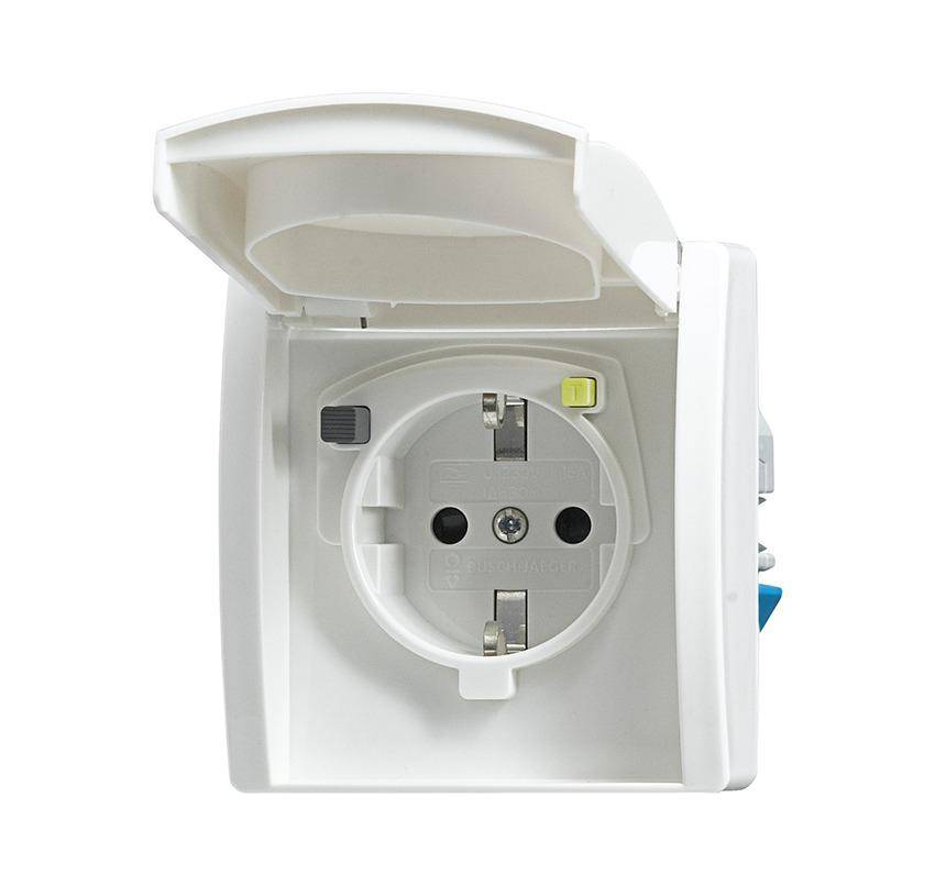 BUSCH JAEGER 3120 EUGB-44 - Typ F - -25 - 40 °C - Weiß - IP44 - CE - 230 VSCHUKO