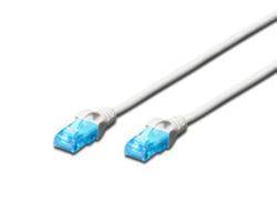 Digitus DK-1512-030/WH RJ45 Netzwerkkabel, Patchkabel CAT 5e U/UTP 3.00 m Weiß verdrillte Paare 1 St.