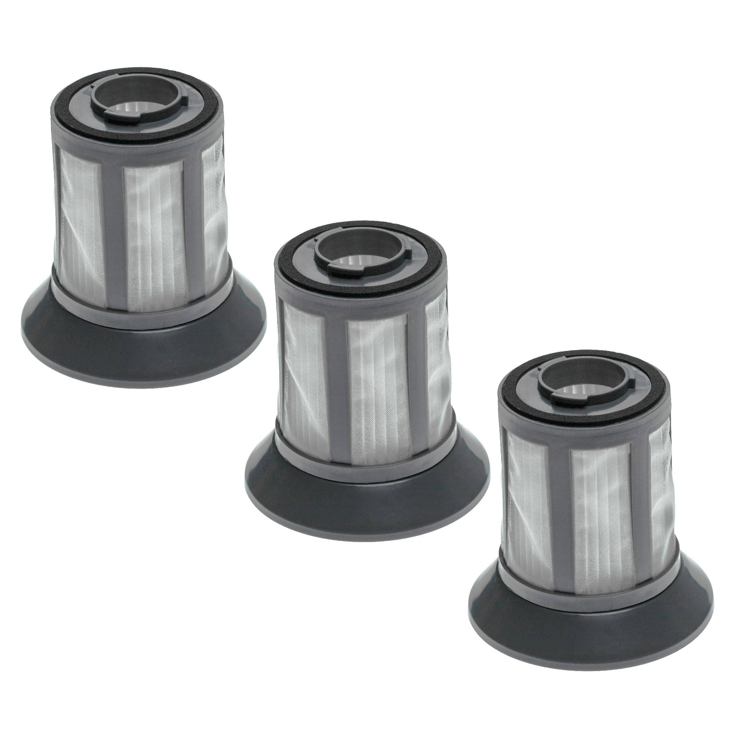 vhbw 3x Staubsaugerfilter kompatibel mit Bluesky Staubsauger - Filtereinsatz (Nylon- + HEPA-Filter) Schwarz Grau Weiß