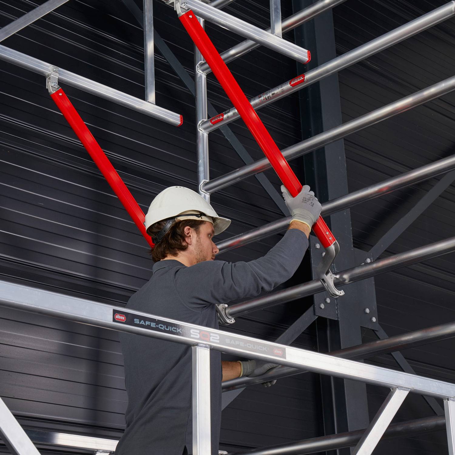 Altrex Fahrgerüst RS Tower 52-S Aluminium mit Safe-Quick und Holz-Plattform 7,20m AH 1,35x1,85m