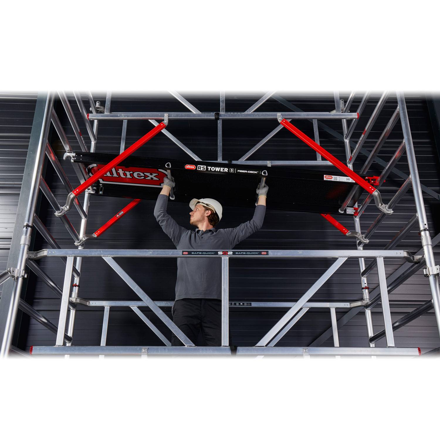 Altrex Fahrgerüst RS Tower 52-S Aluminium mit Safe-Quick und Holz-Plattform 7,20m AH 1,35x1,85m