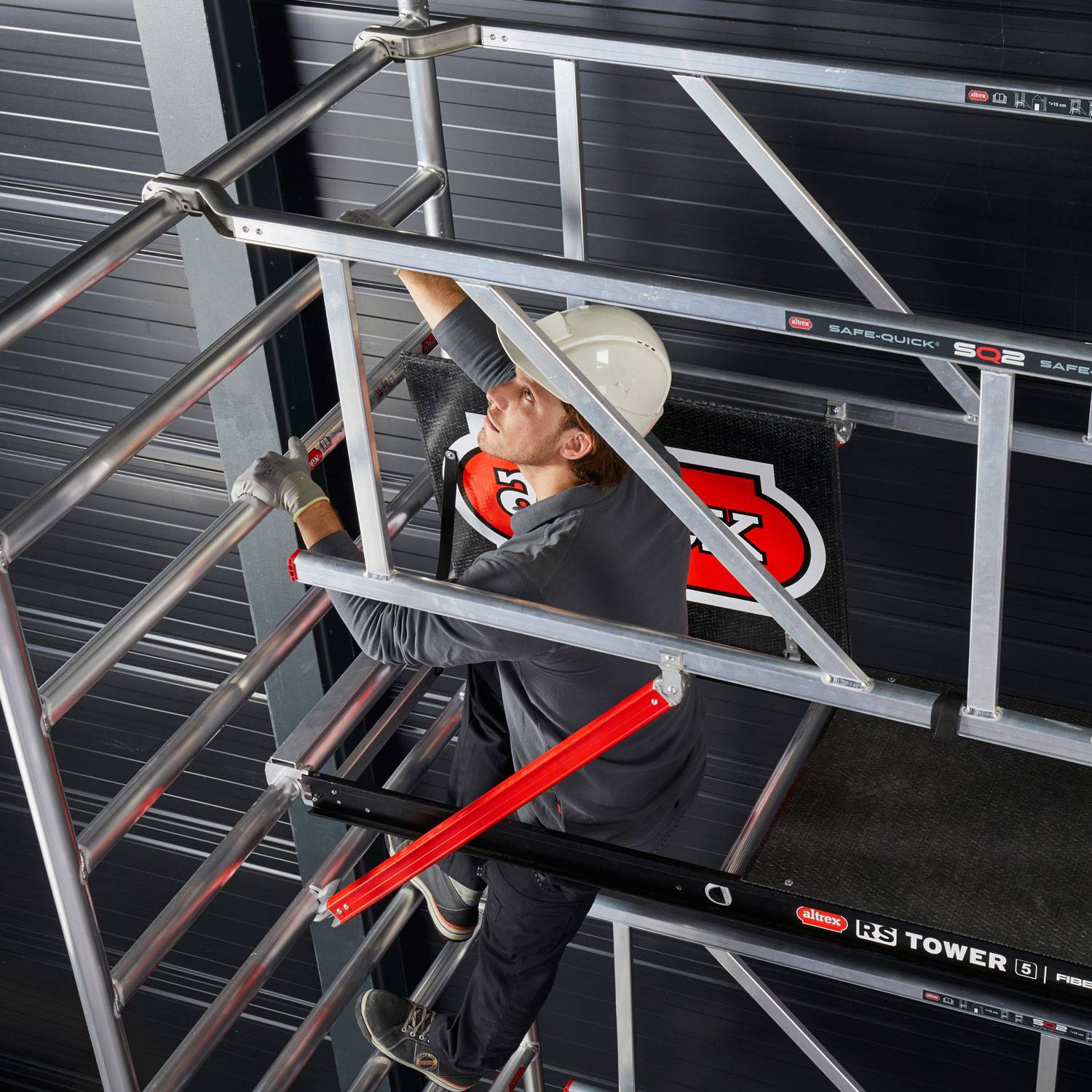 Altrex Fahrgerüst RS Tower 52-S Aluminium mit Safe-Quick und Fiber-Deck Plattform 8,20m AH 1,35x1,8