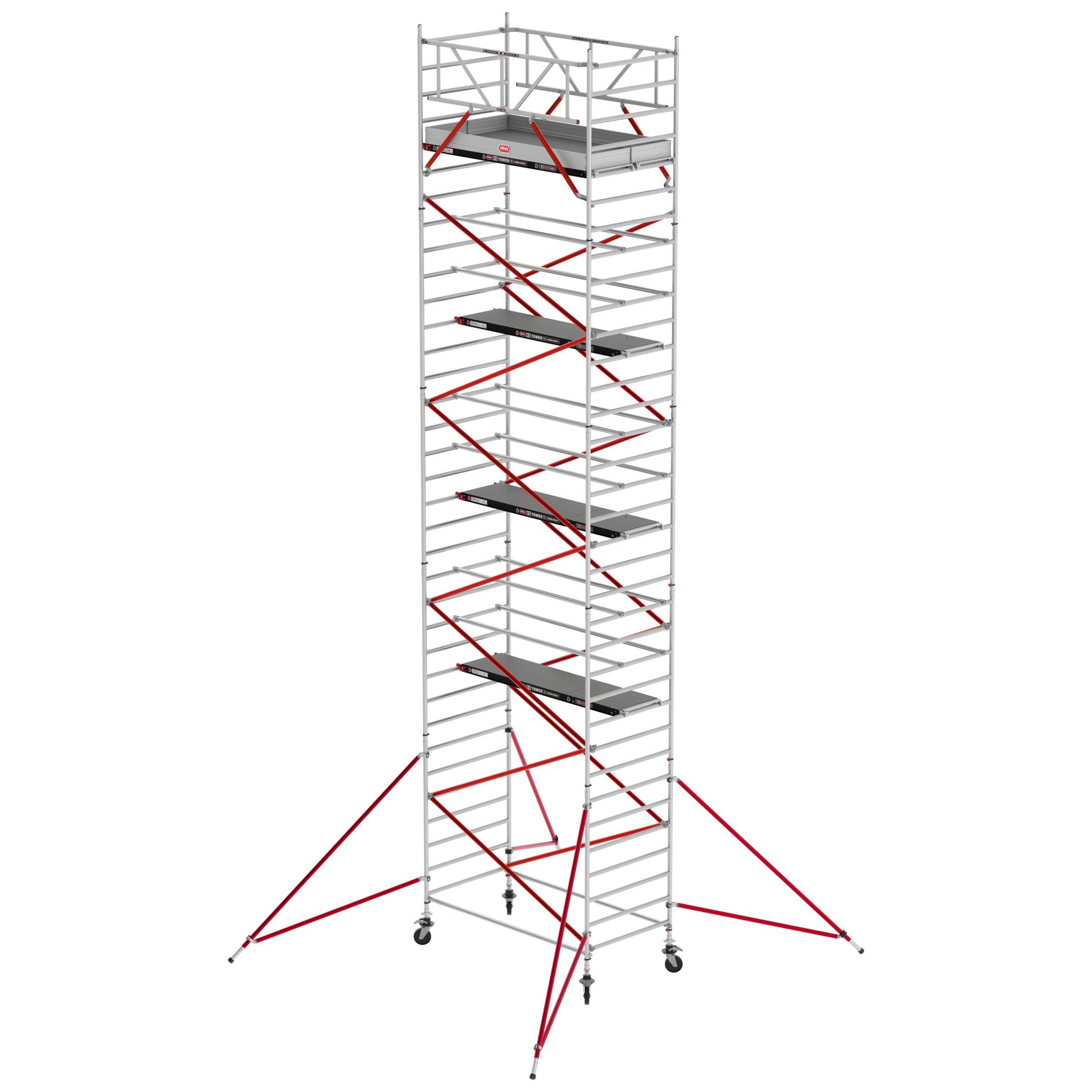 Altrex Fahrgerüst RS Tower 52 Aluminium mit Holz-Plattform 11,20m AH 1,35x1,85m
