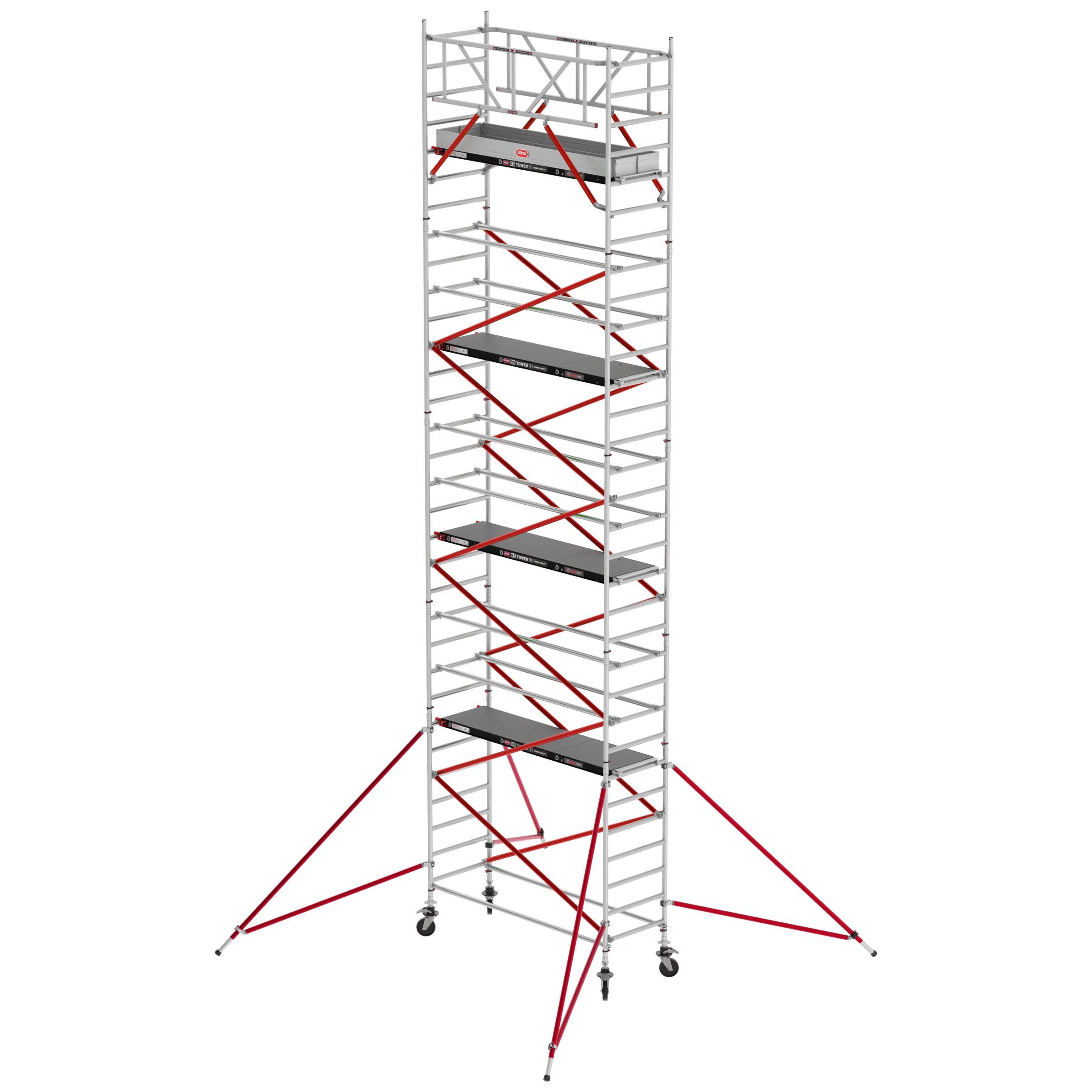 Altrex Fahrgerüst RS Tower 51 Plus Aluminium 0,90m breiter Rahmen mit Fiber-Deck Plattform 10,20m A