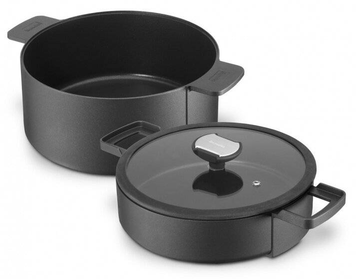 Koch- und Bratpfanne W Doppelte Aluminiumpfanne 24 cm 2-teilig