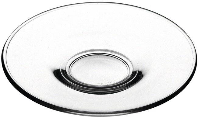 Espressoteller Basic 12 cm Glas transparent