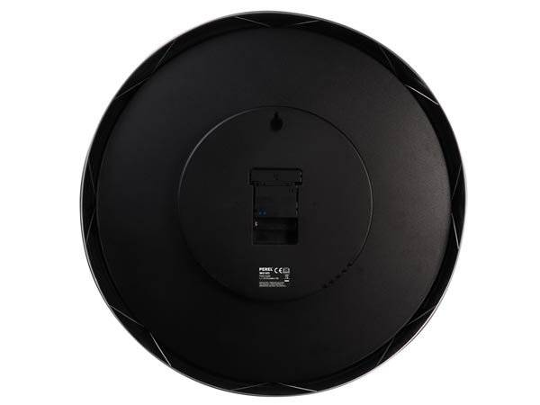 Wanduhr 50,5 cm Aluminium silber/weiß