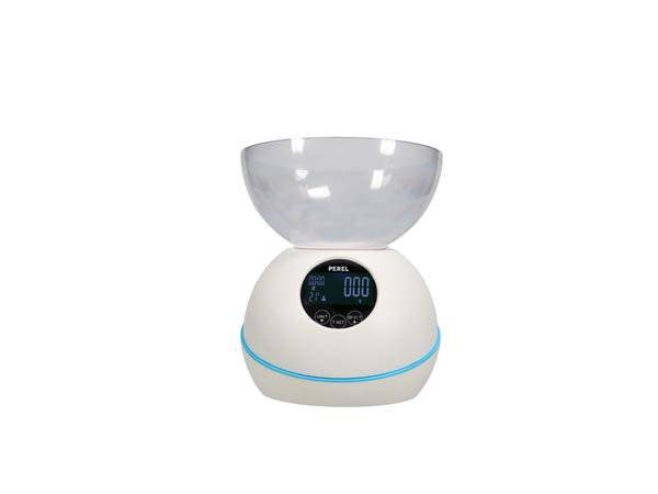 Küchenwaage digital 16 x 16 cm ABS weiß