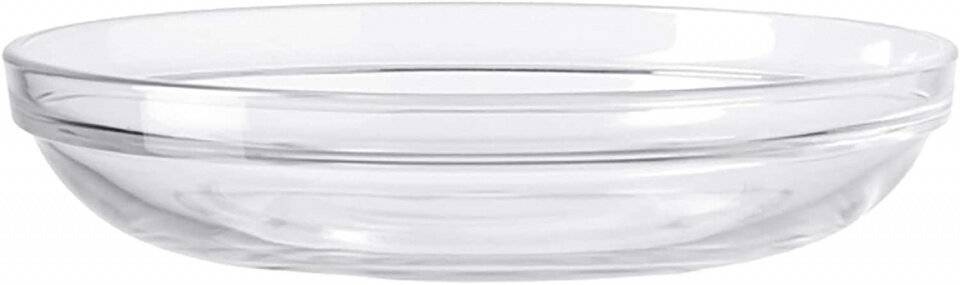 Servierplatte Trend 16 x 3,5 cm Glas transparent