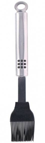 Grillbürste 24 cm Edelstahl/Polypropylen silber/schwarz