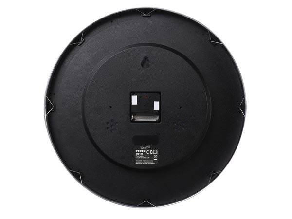 Wanduhr 40 cm Aluminium silber/weiß