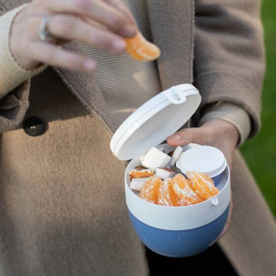 Lunchbox Bentobox 13 x 12 x 10 cm blau 3-teilig