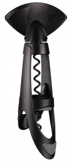 Korkenzieher Twister Stahl schwarz