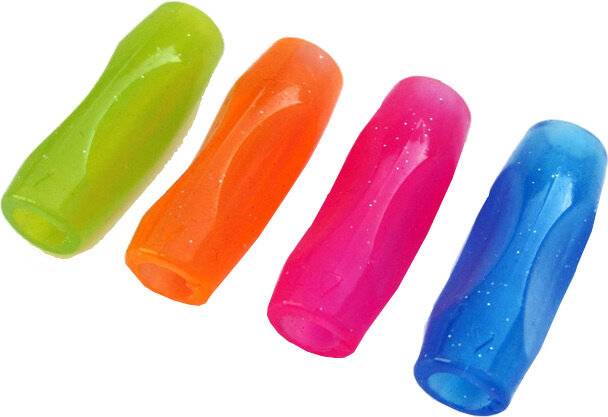 Bleistifthalter 8 mm grün/orange/rosa/blau 4 Stück