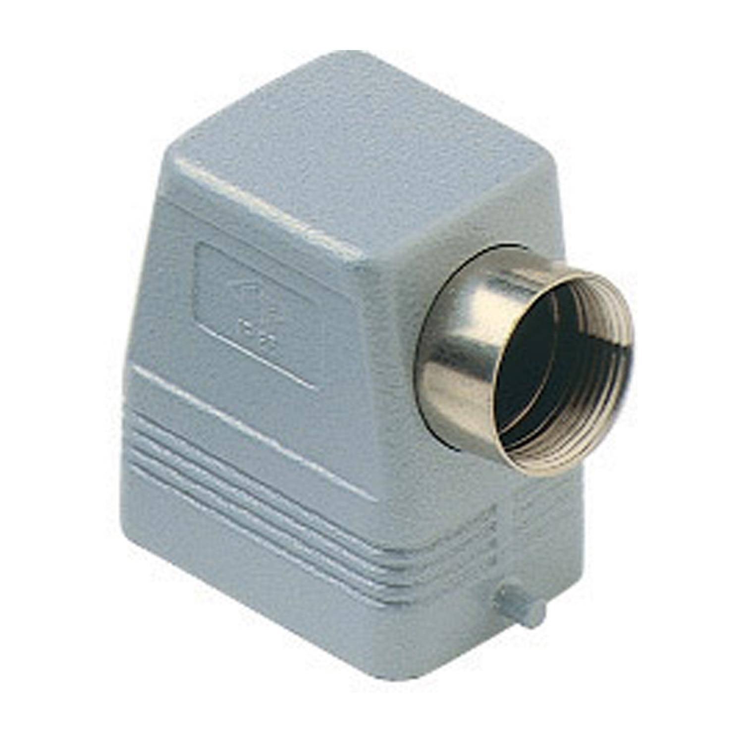 ILME Tüllengehäuse Gr.44.27 MHO 06 L25 Alu 2Bolzen 1xM25 seitlich Industriematerial Steckverbinder