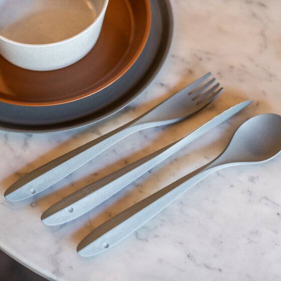 Bestecksatz Tulip 22,5 cm thermoplastisch grau 4-teilig