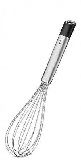 Schneebesen 28 cm Edelstahl silber/schwarz