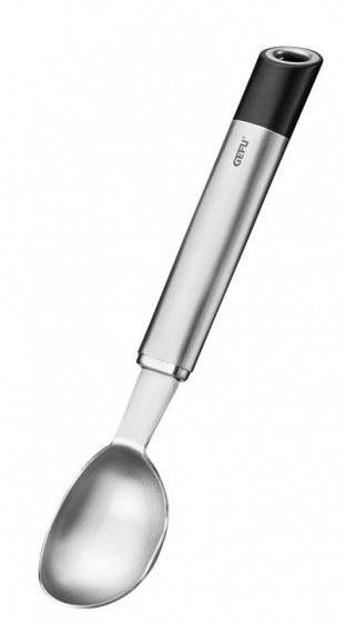 Eisportionierer 20,2 cm aus Edelstahl silber/schwarz