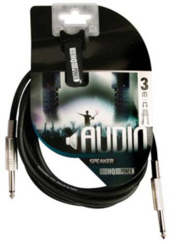 Audiokabel Klinke 6,35 mm Stecker 3 Meter schwarz