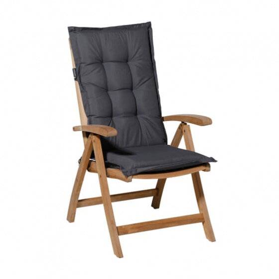 Gartenstuhlkissen Panama 105 x 50 cm Polycotton grau