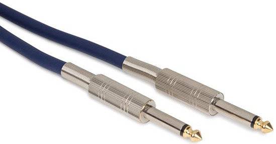 Audiokabel Klinke 6,35 mm Stecker 10 Meter blau
