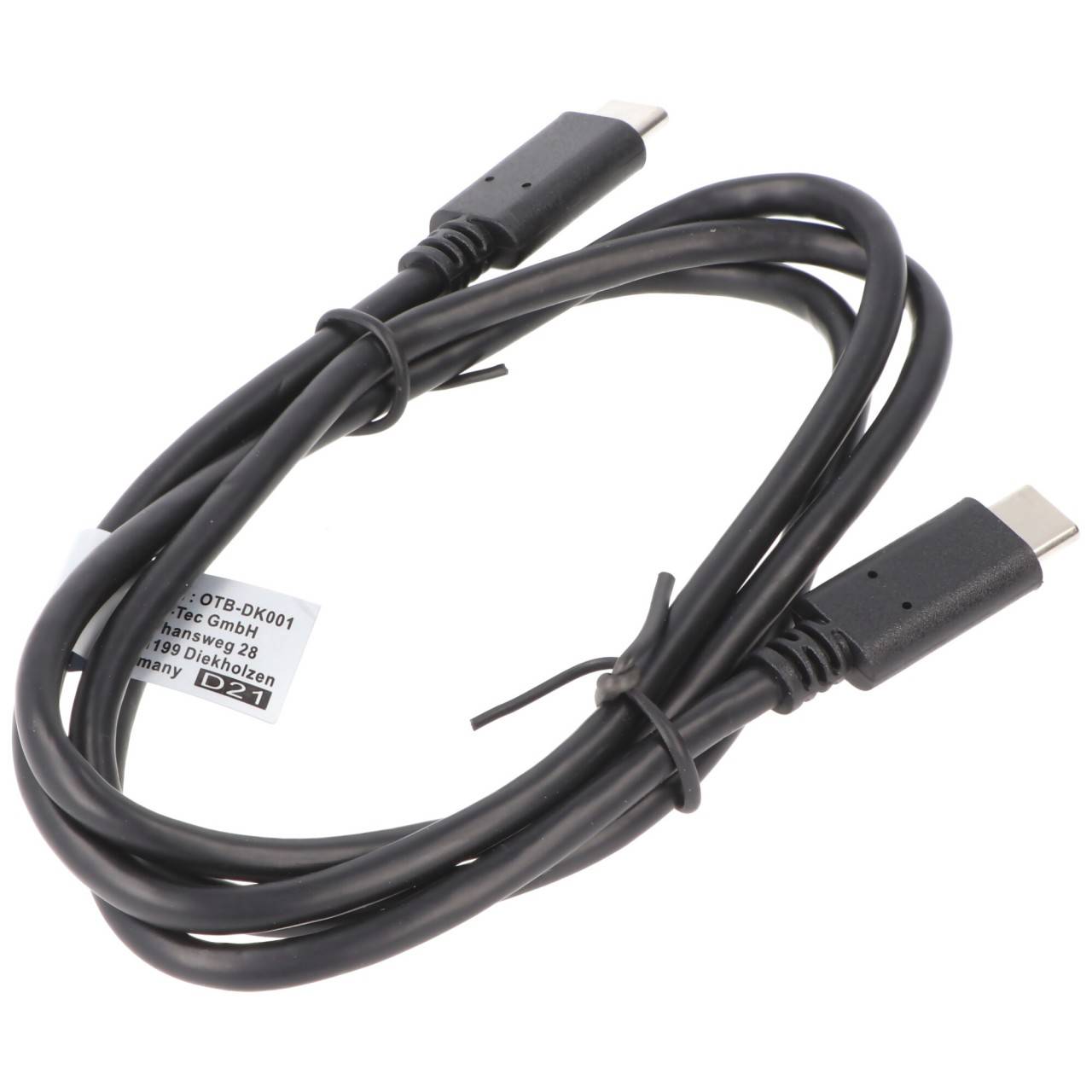 USB-C Stecker auf USB-C Stecker, USB-C 2.0, USB Datenkabel mit Ladefunktion für alle Geräte mit USB-C Anschluss