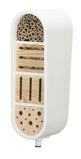 Insektenhotel ClickUp! 12,7 x 36 cm Holz weiß/beige