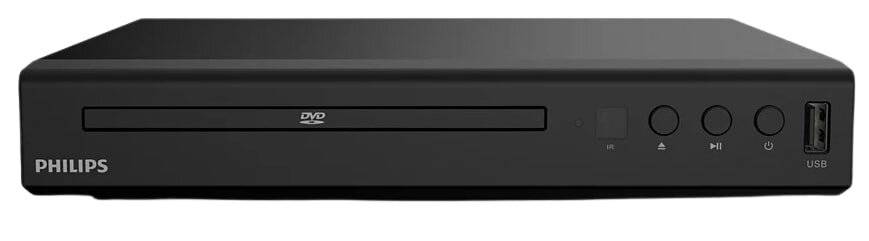 Philips DVD-Player Für nahezu alle Disc-Formate USB Media Link schwarz (TAEP200/12)