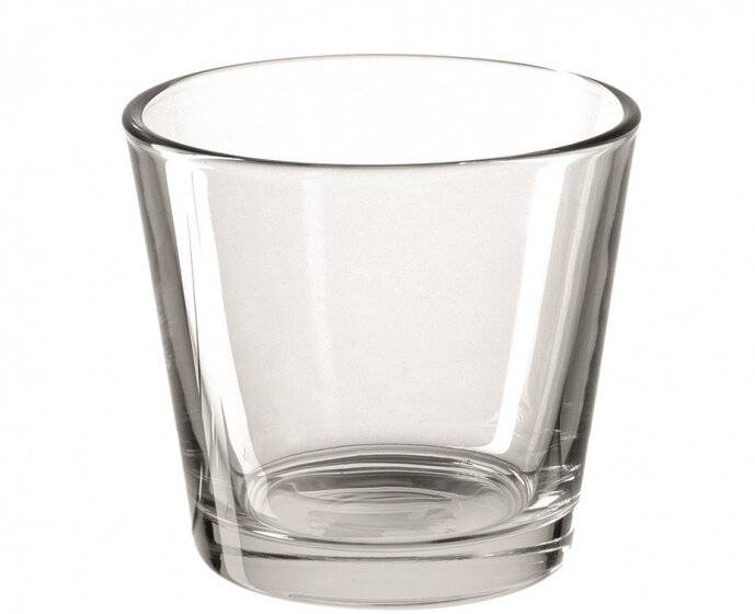 Kerzenhalter rund 9 x 9 cm Glas transparent