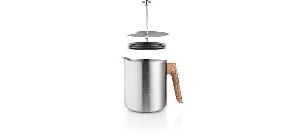 Tee-Kafetiere Nordic Kitchen 1 Liter Edelstahl silber