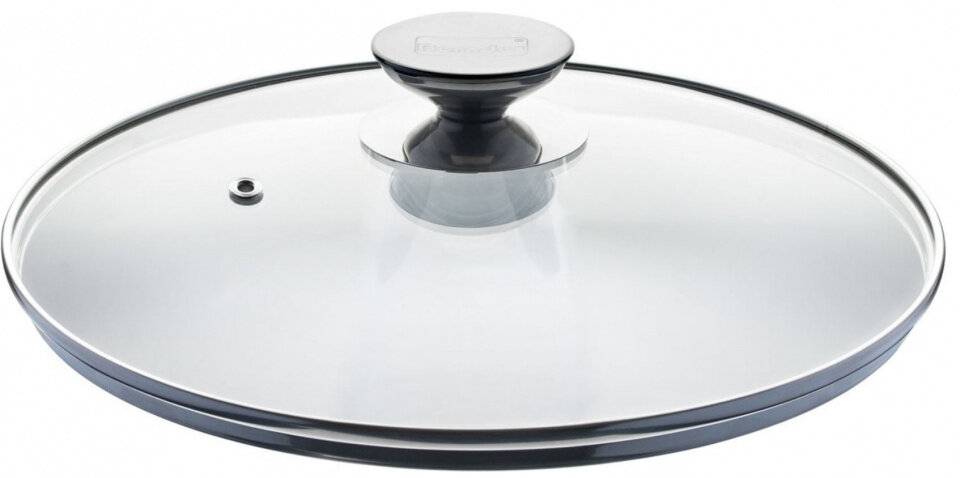 Gekachelter Deckel lose 32 cm Glas/Edelstahl transparent