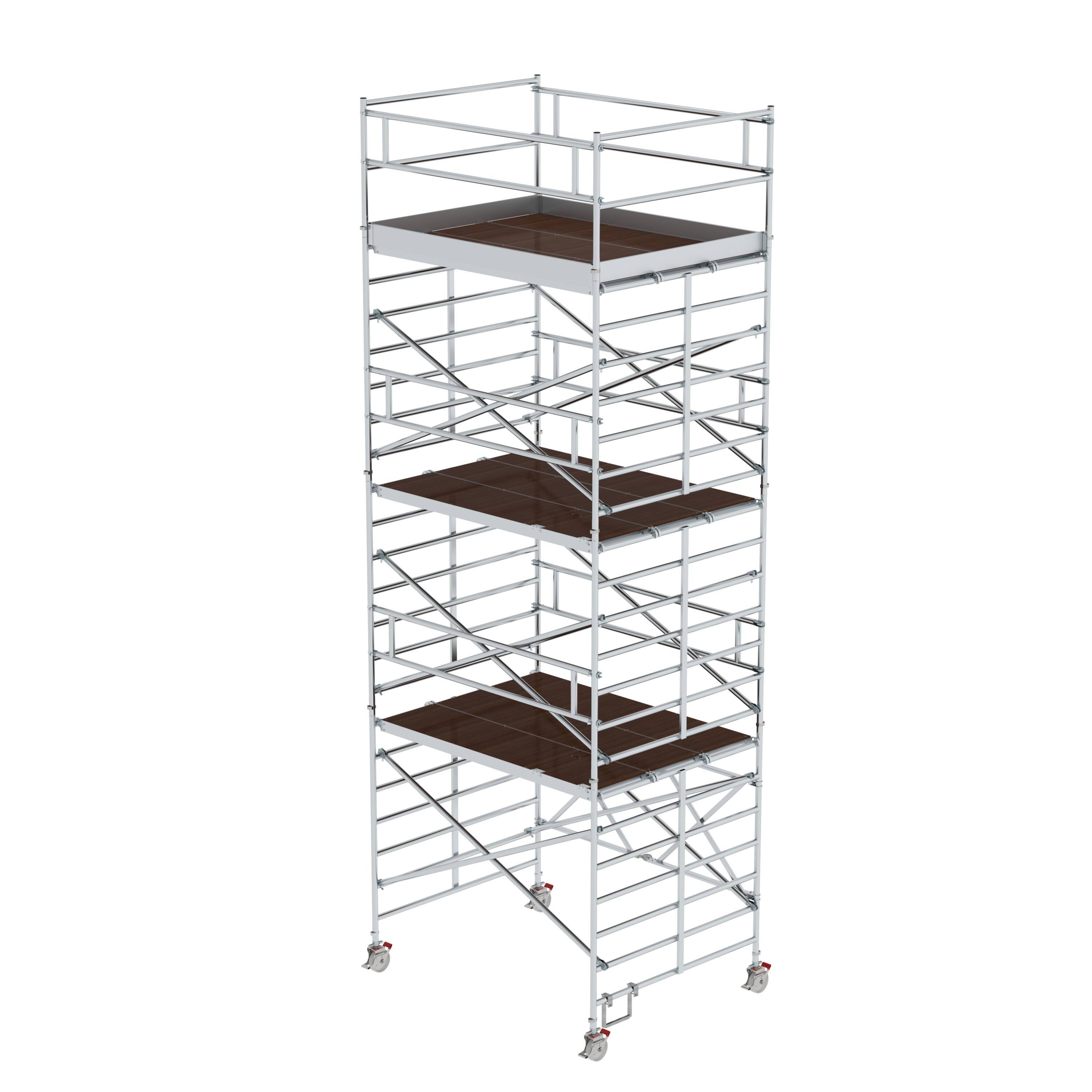 Munk Klappgerüst mit Dreifach-Plattform Plattformhöhe 6,35 m 450440-YY