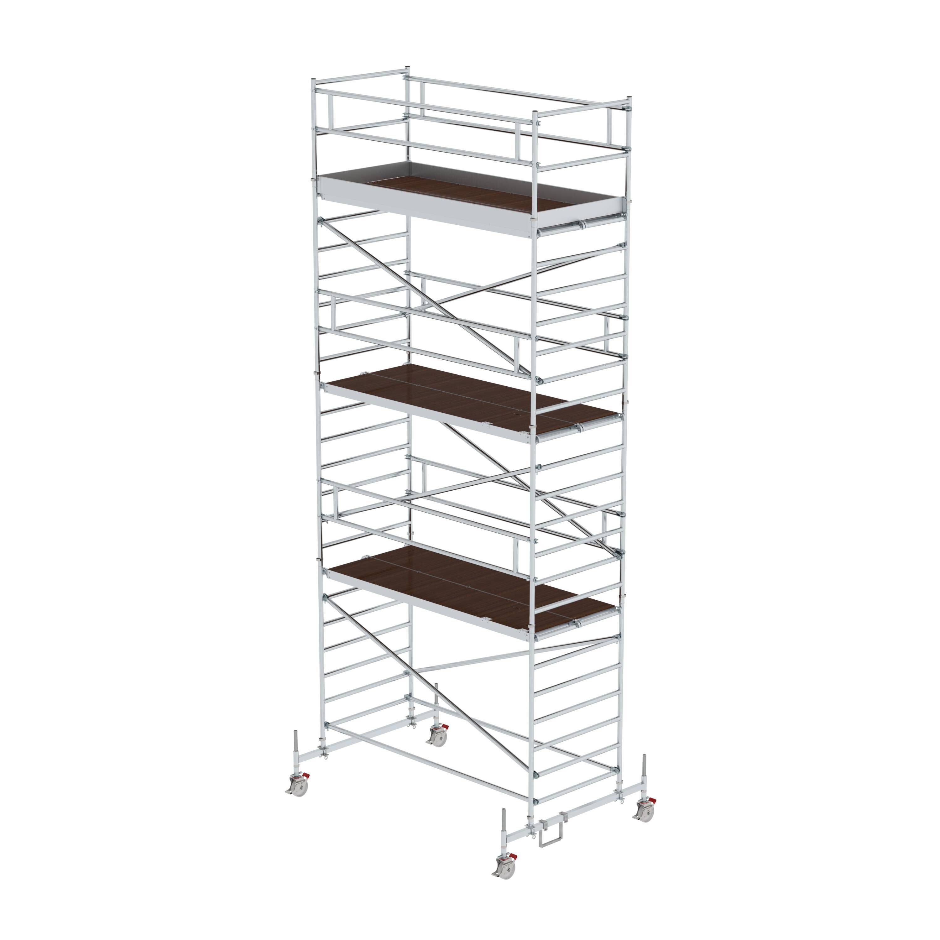 Munk Rollgerüst 1,35 x 3,0 m mit Fahrbalken und Doppel-Platt 450383-YY