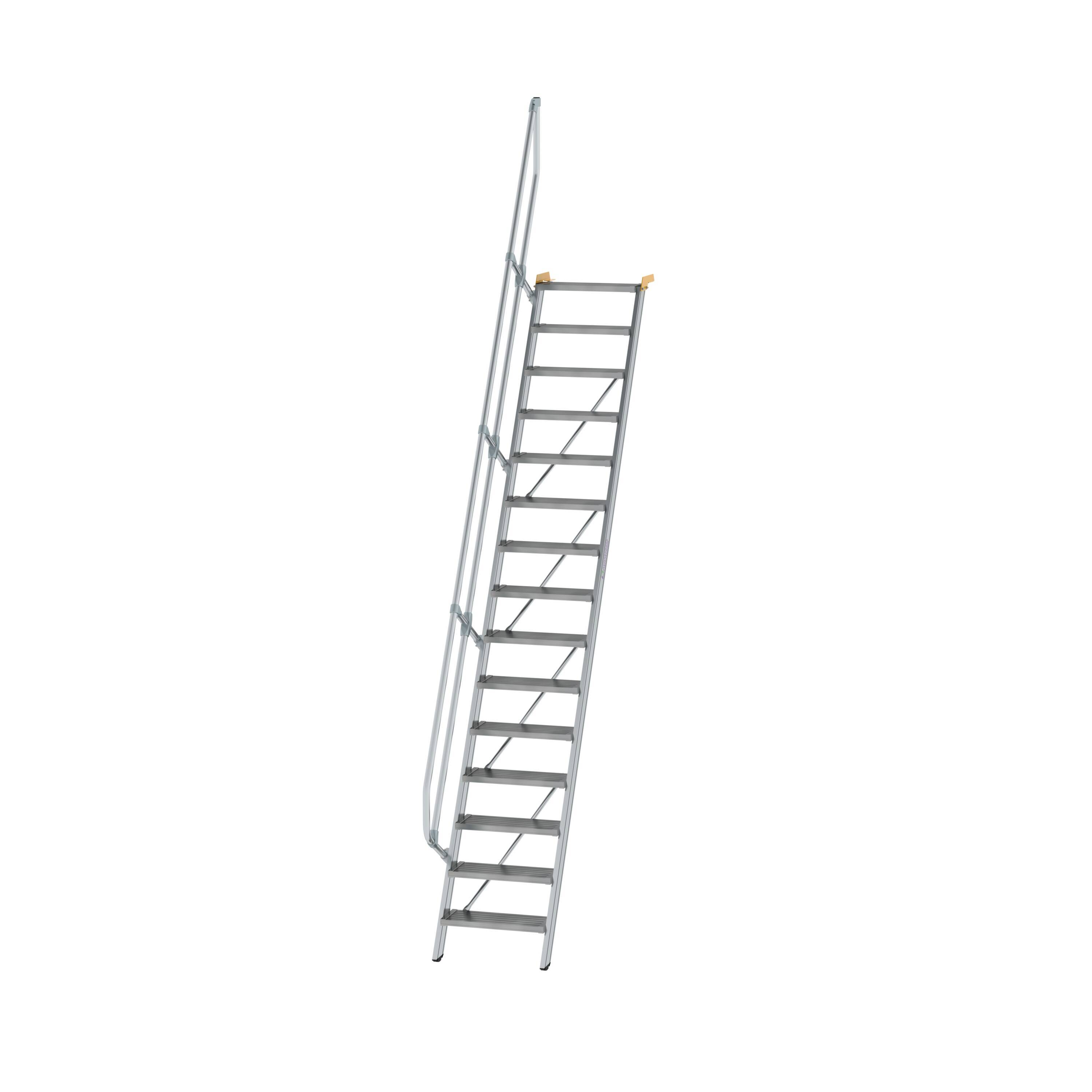 Aluminium-Treppe 60° 15Stufen<br>300215