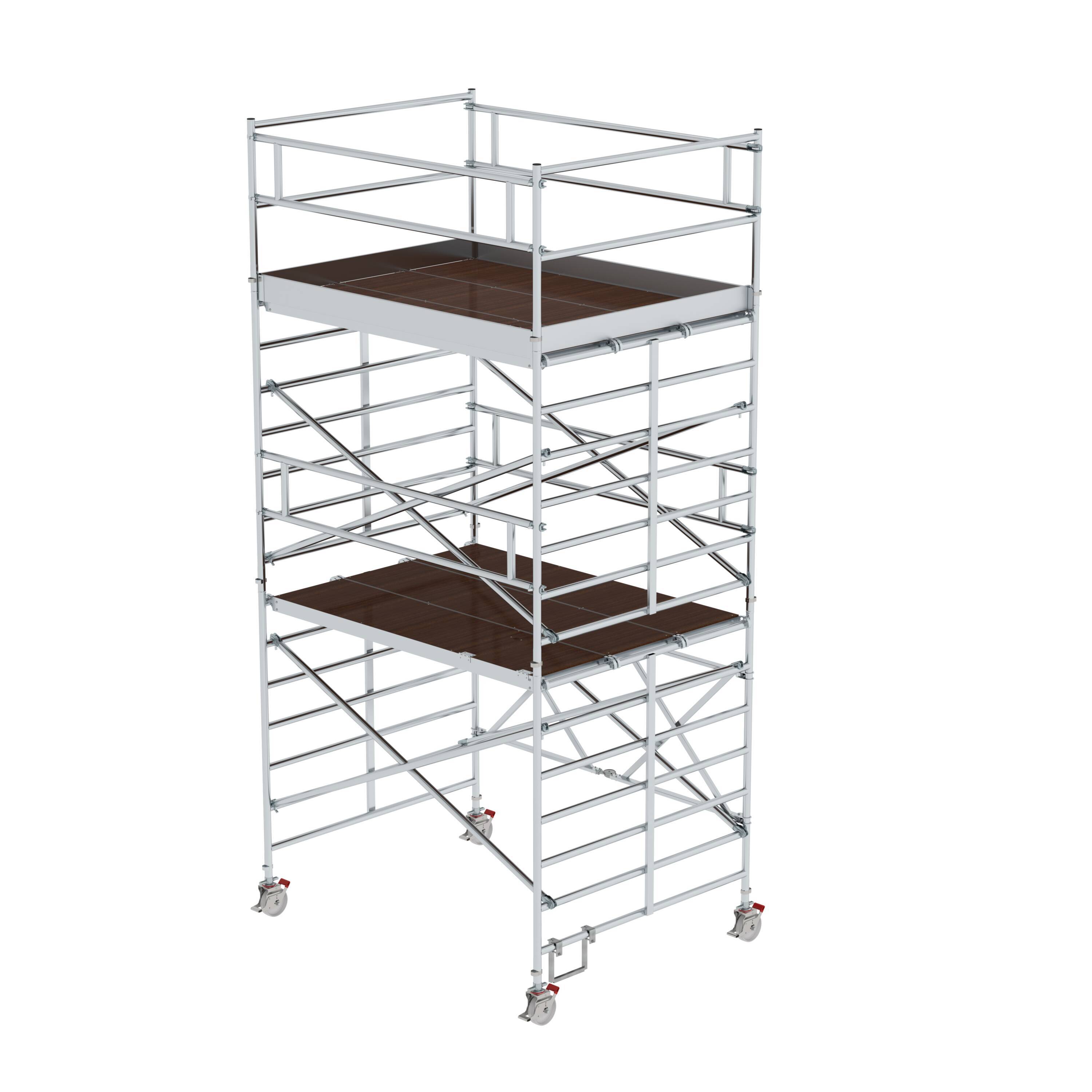 Munk Klappgerüst mit Dreifach-Plattform Plattformhöhe 4,35 m 450438-YY