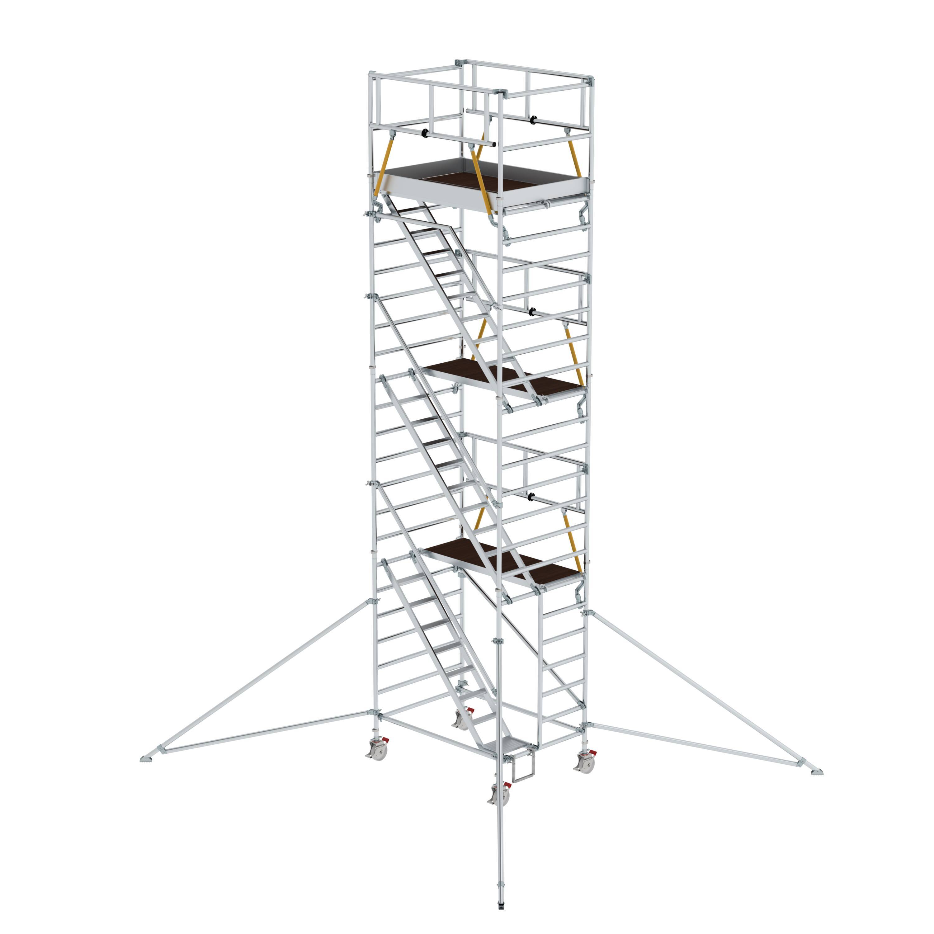Munk Rollgerüst SG 1,35 x 1,80 m mit Schrägaufstiegen & Ausl 450455-YY