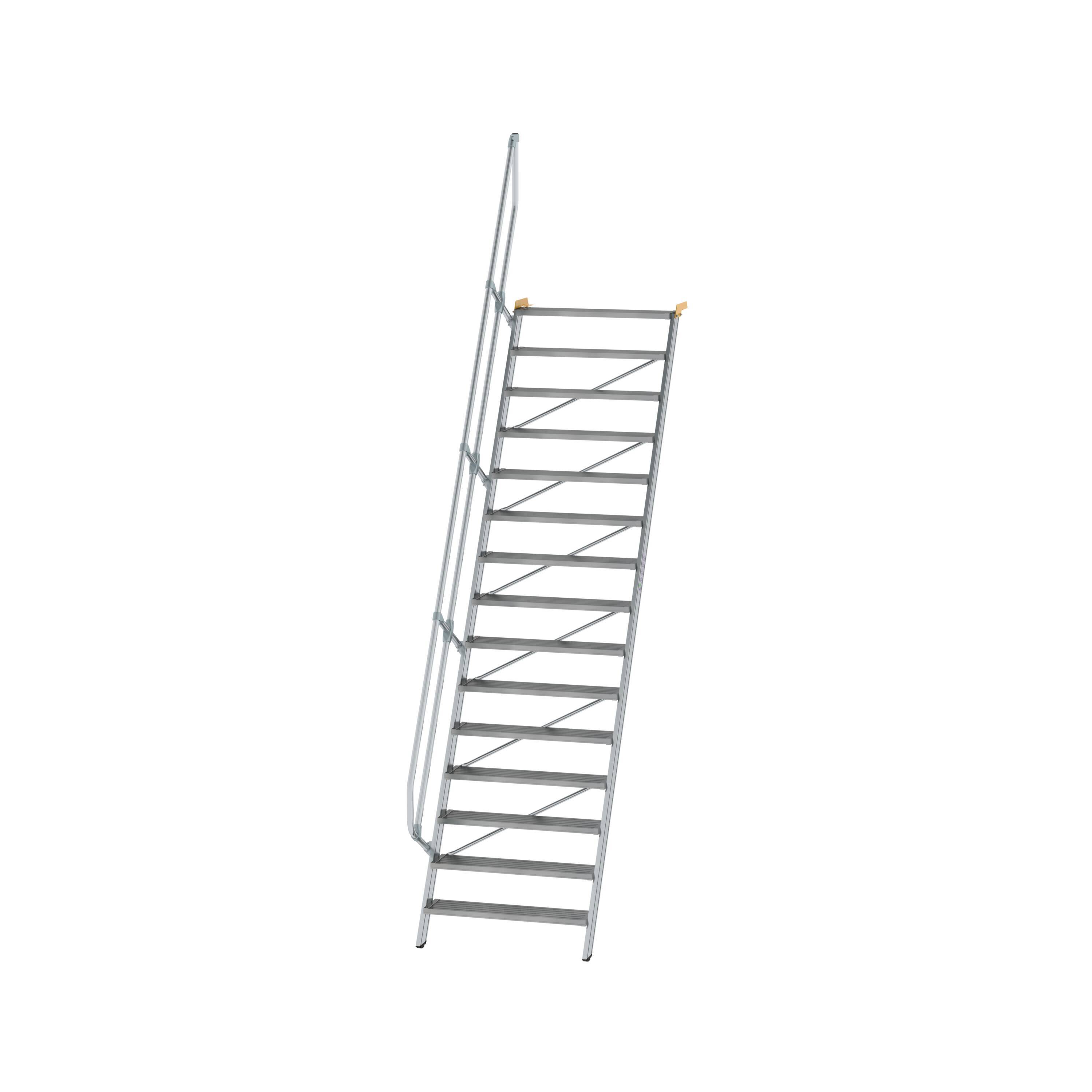 Aluminium-Treppe 60° 15Stufen<br>300335