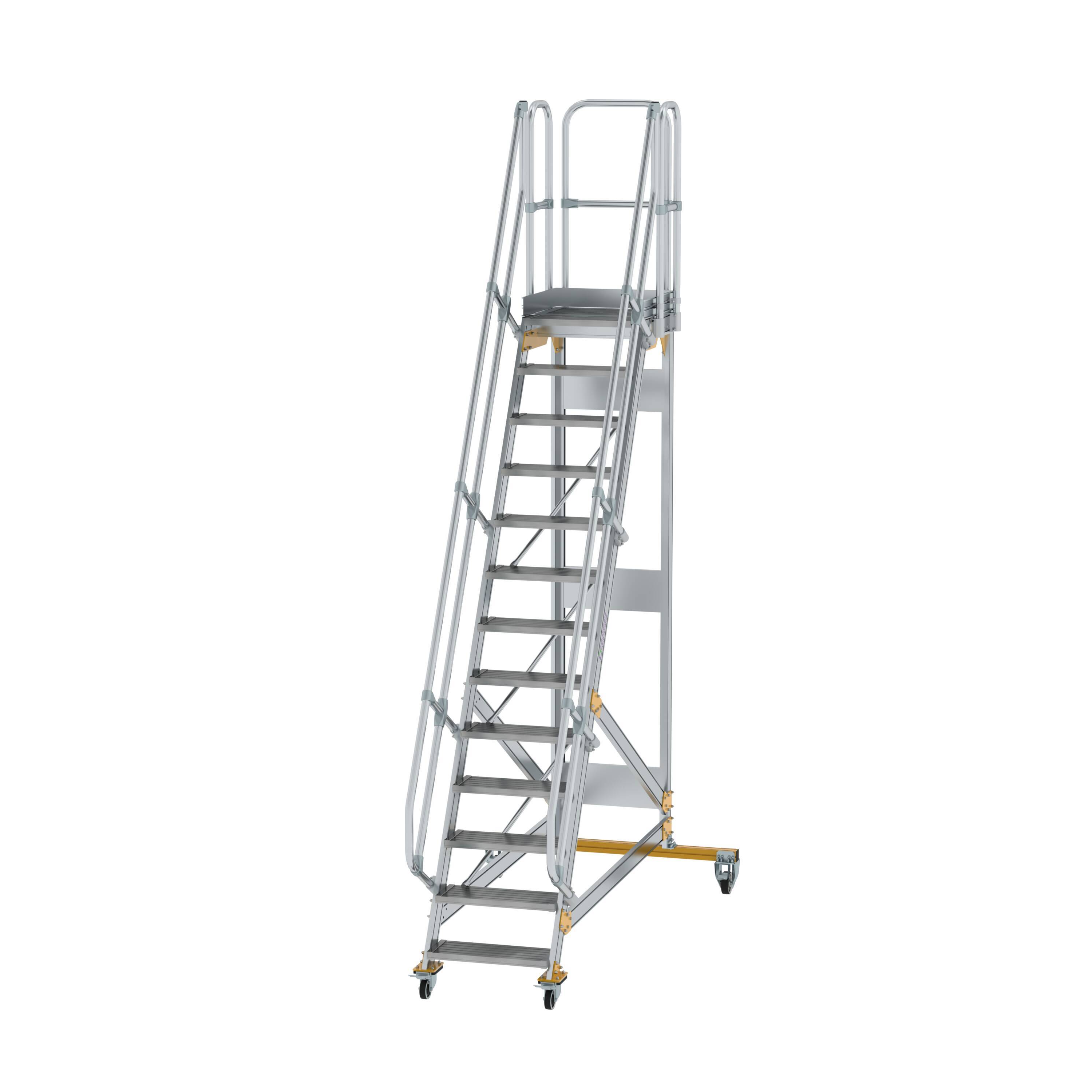 Munk Plattformtreppe fahrbar 60° Stufenbreite 600 mm 13 Stuf 449804-YY