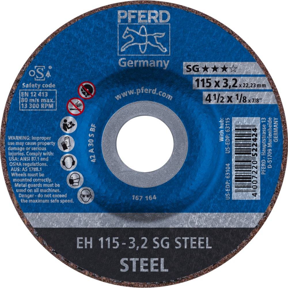 PFERD Trennscheibe EH 115-3,2 SG STEEL